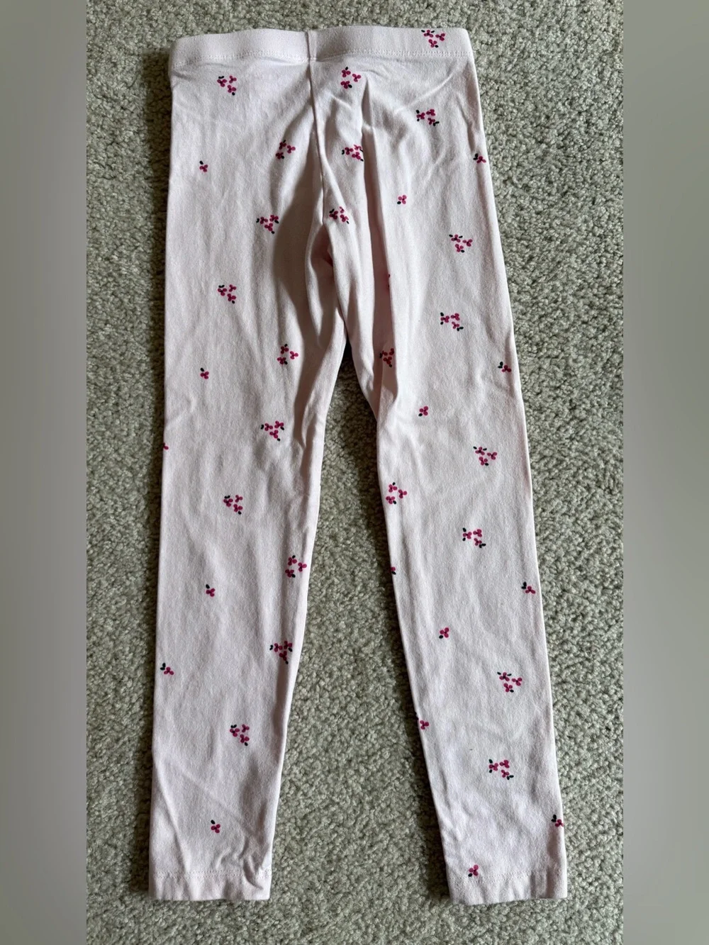 Cat & Jack Light Pink Floral Dot Leggings